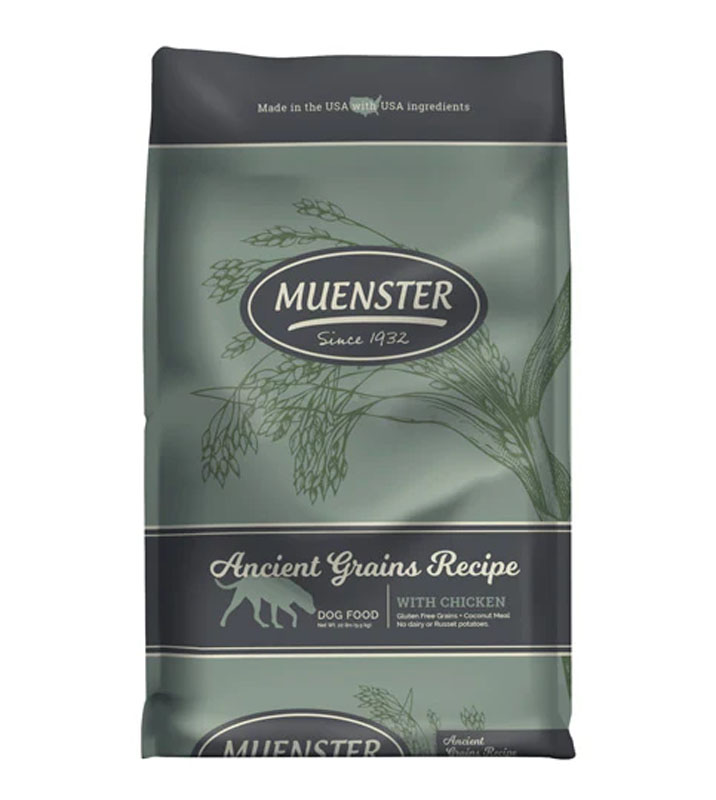 Muenster Ancient Grains with Chicken Dog Food