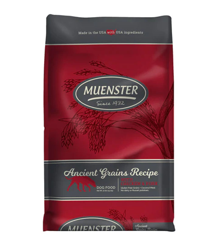 Muenster Ancient Grains with Chicken & Pork Dog Food