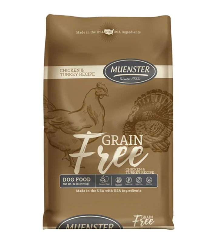 Muenster Grain Free with Chicken & Turkey Dog Food