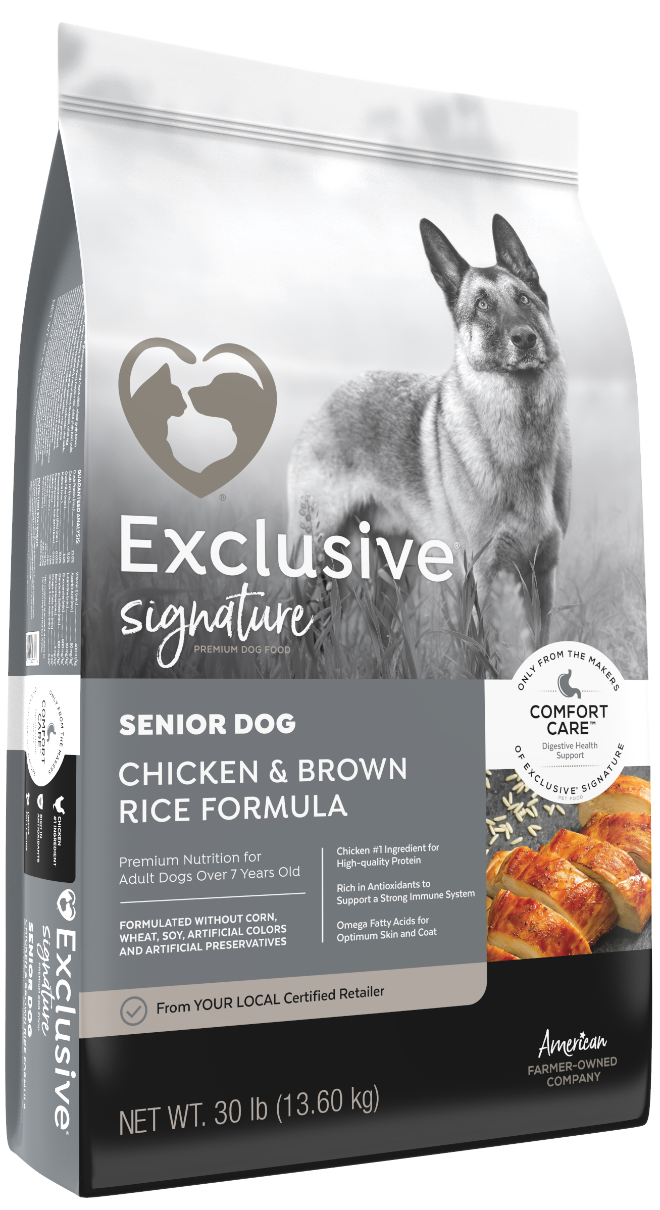 Exclusive Signature Senior Chicken & Brown Rice Formula Dog Food