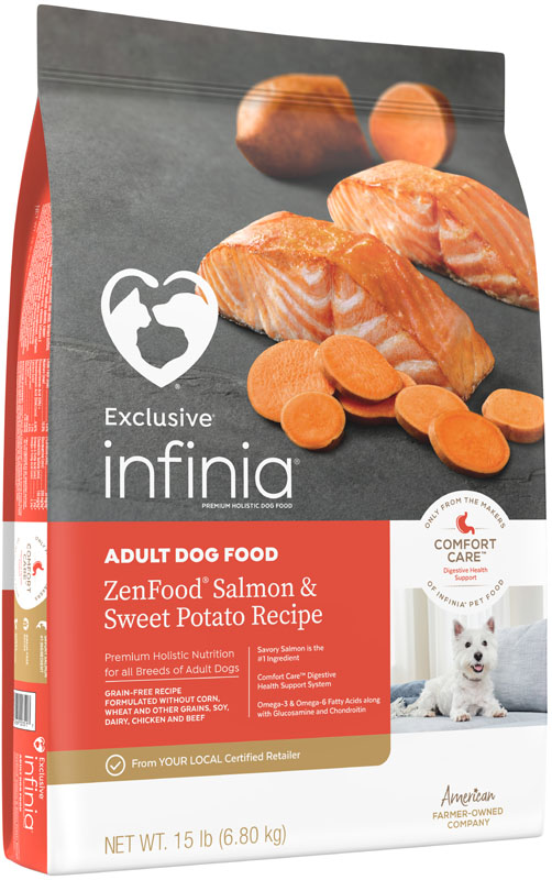 Infinia ZenFood Salmon & Sweet Potato Recipe Dog Food