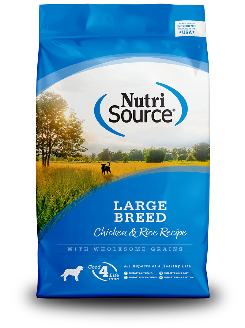 NutriSource Large Breed Adult Chicken & Rice Dog Food, 26 lbs