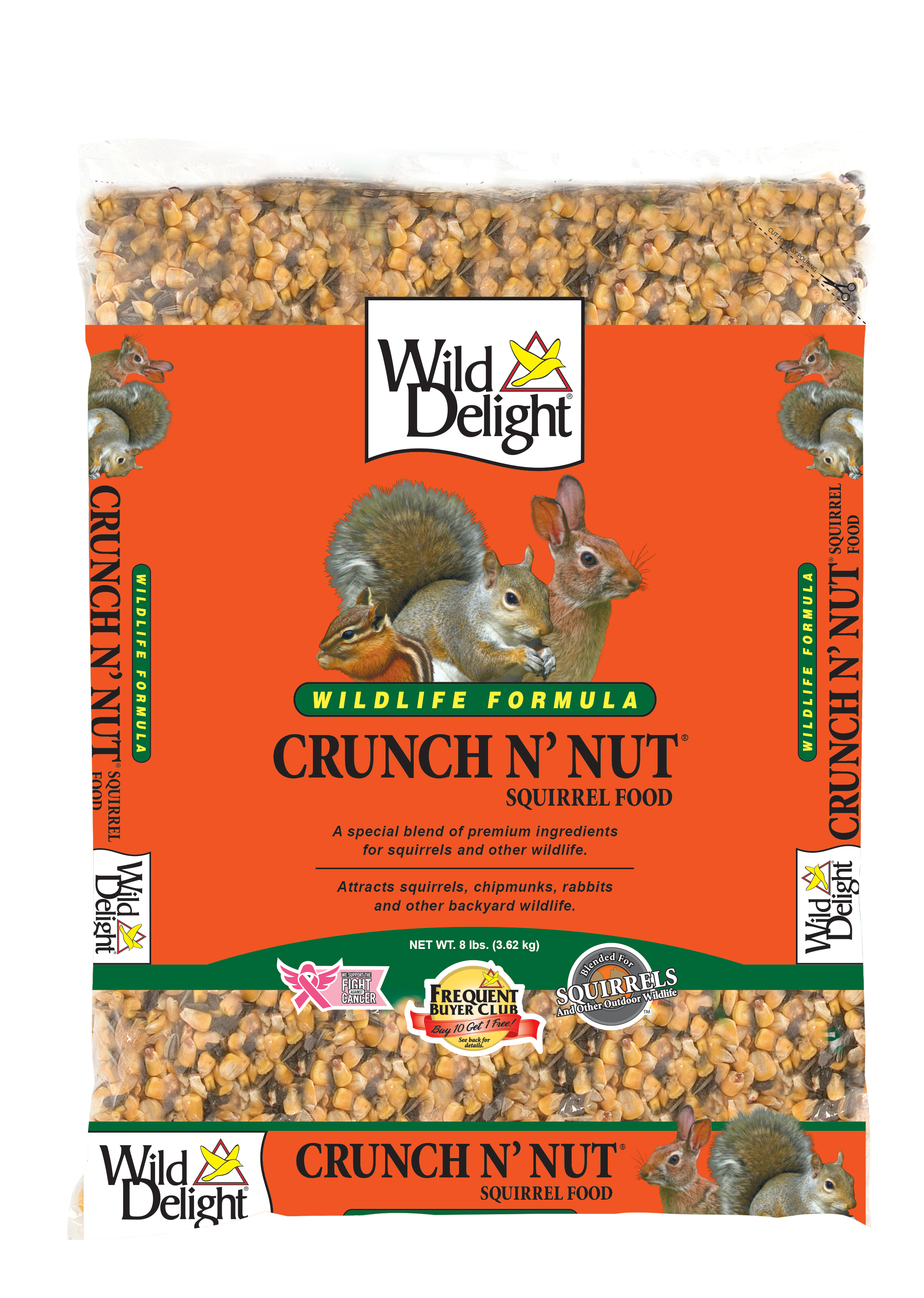 Wild Delight Crunch N' Nut Squirrel Food, 8 lb