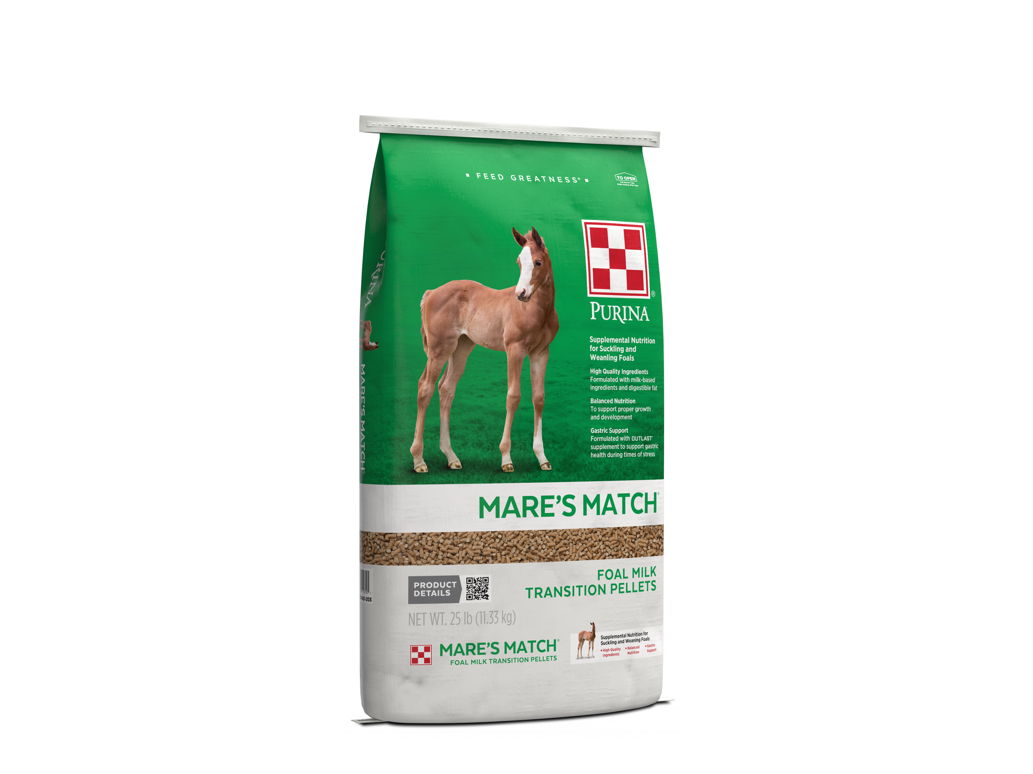 Purina Mare's Match Foal Transition Pellets, 25 lb