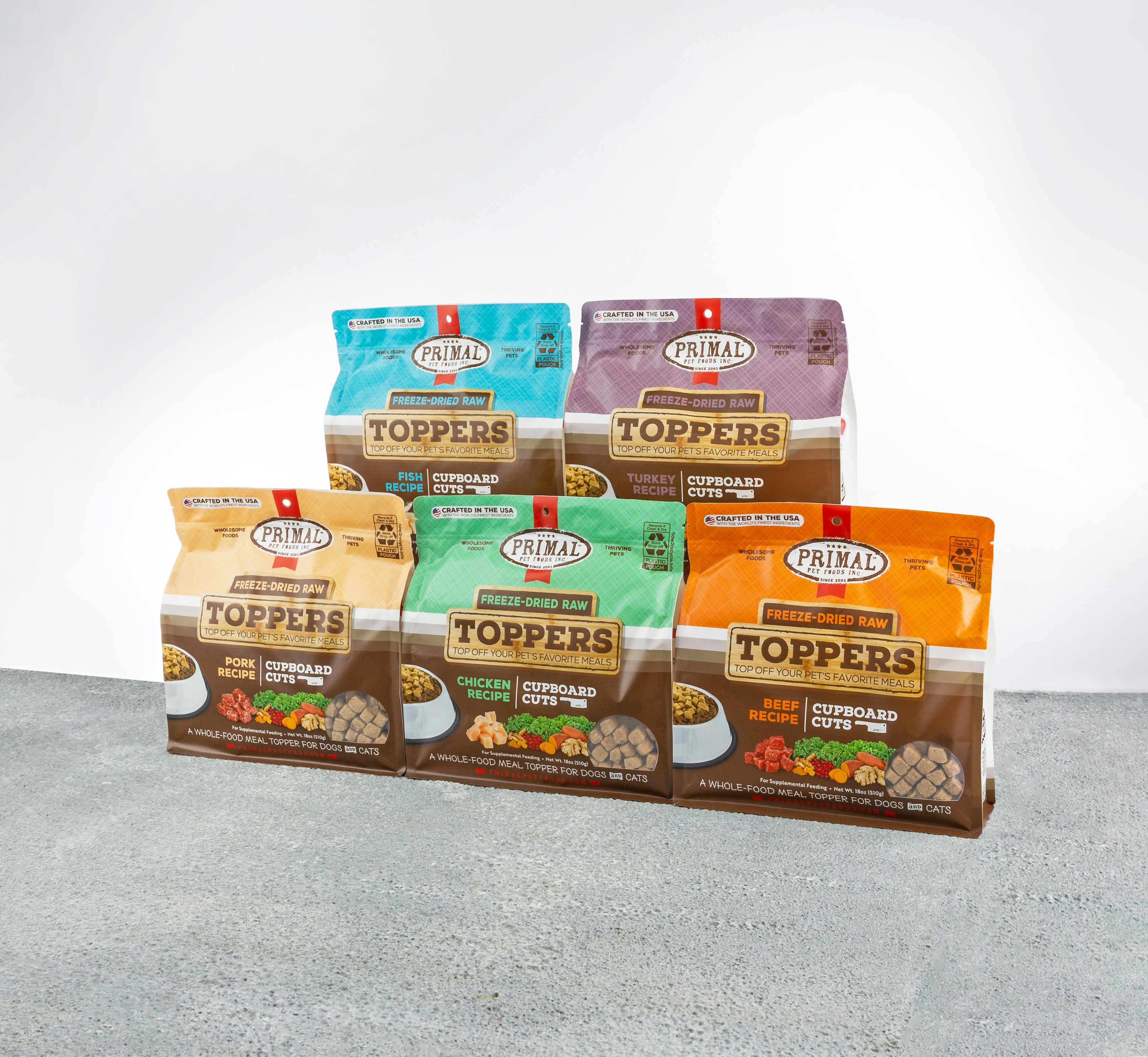 Primal Freeze-Dried Raw Toppers for Dogs & Cats