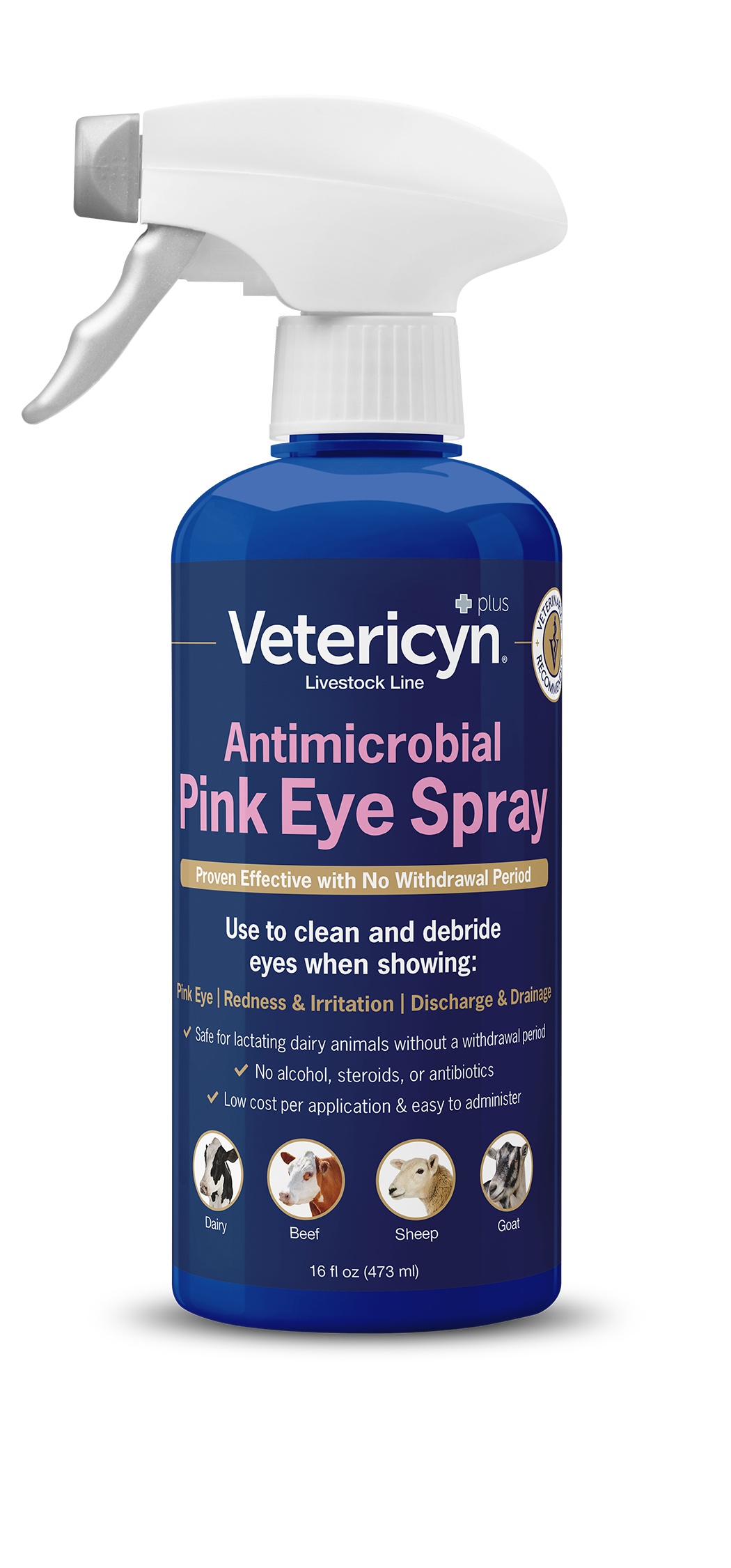 Vetericyn Pink Eye Spray 16 Oz