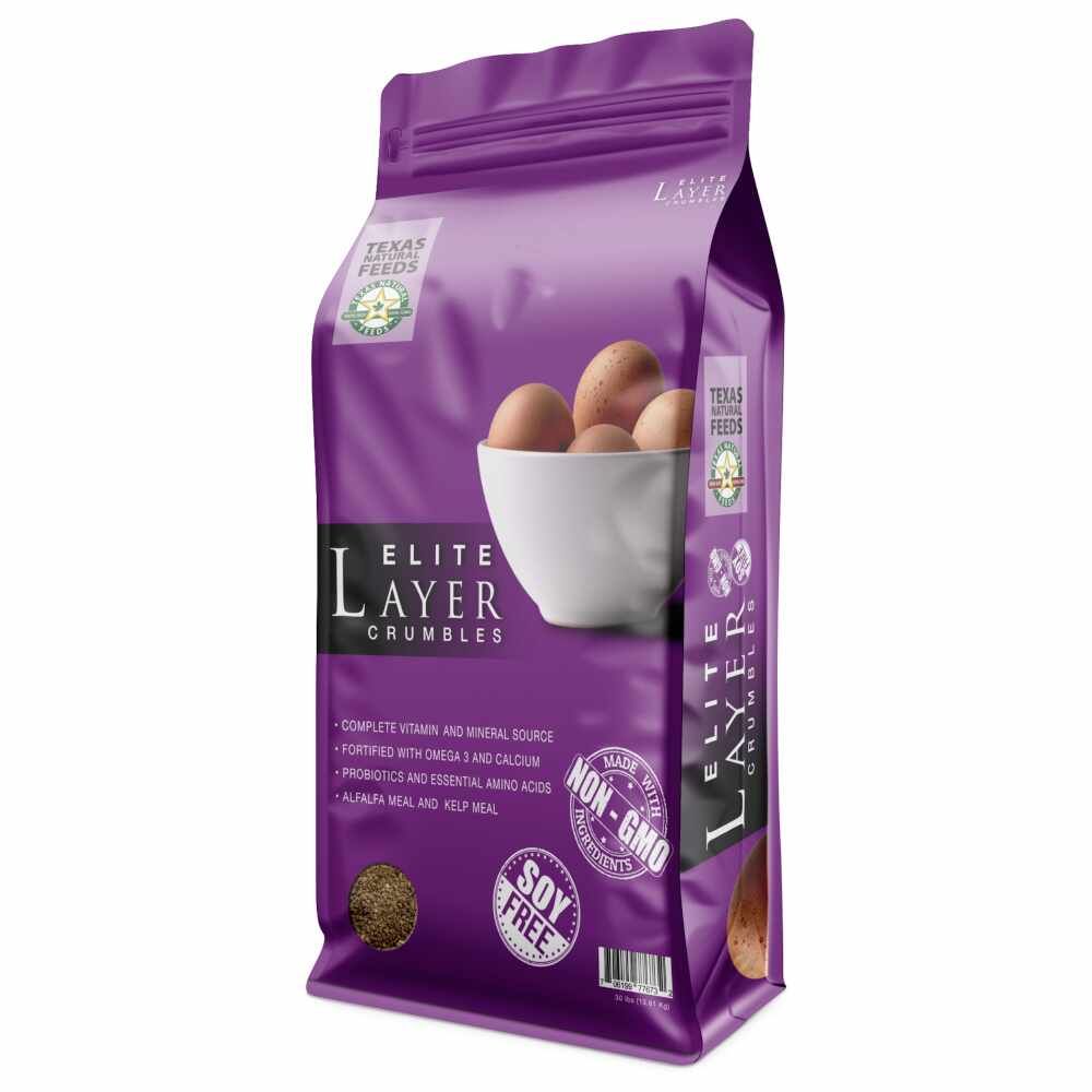 Texas Natural Feeds Elite Layer Crumbles, 10 lbs