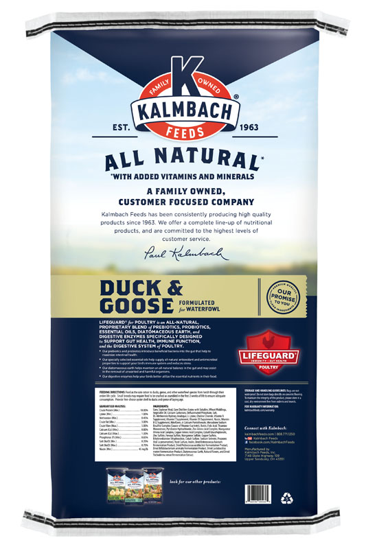 Kalmbach Duck, Goose & Swan Feed, 50 lb