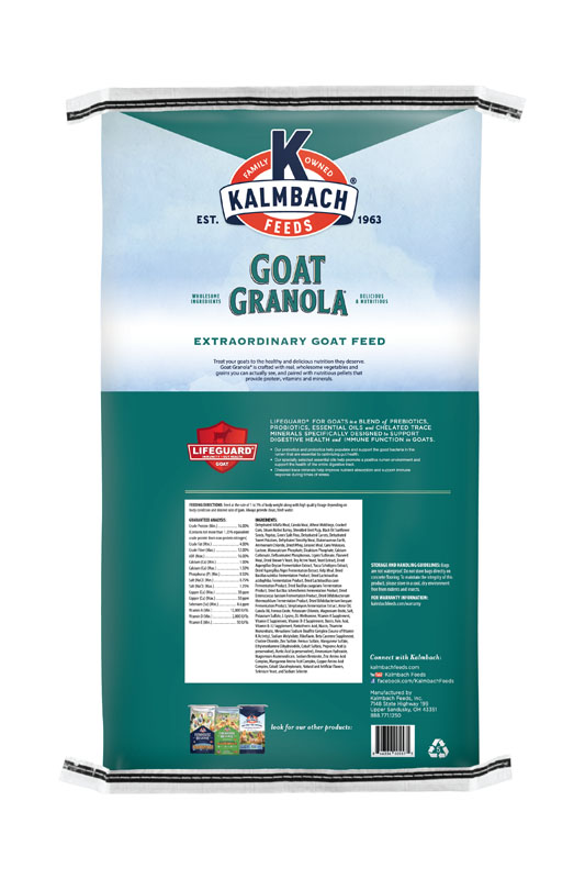 Kalmbach Goat Granola, 30 lb