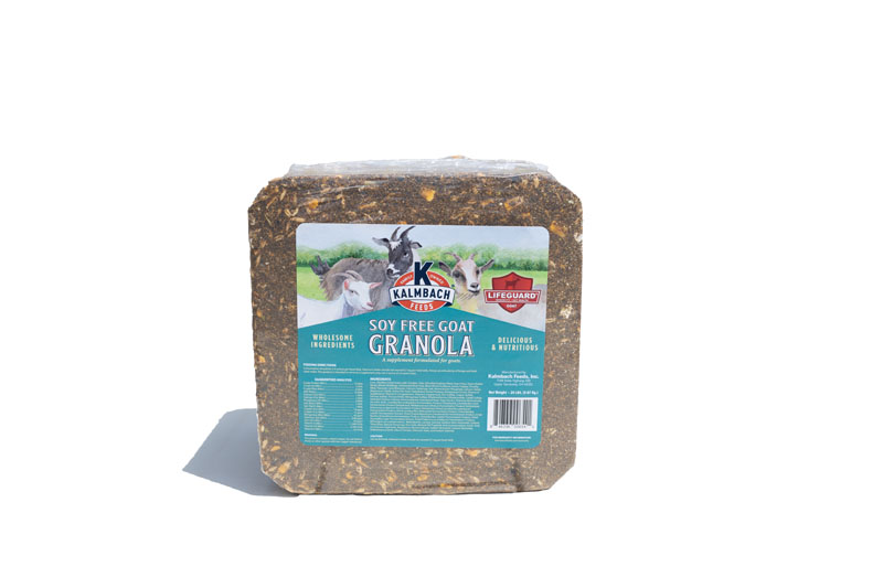 Kalmbach Soy-Free Goat Granola Block, 20 lb