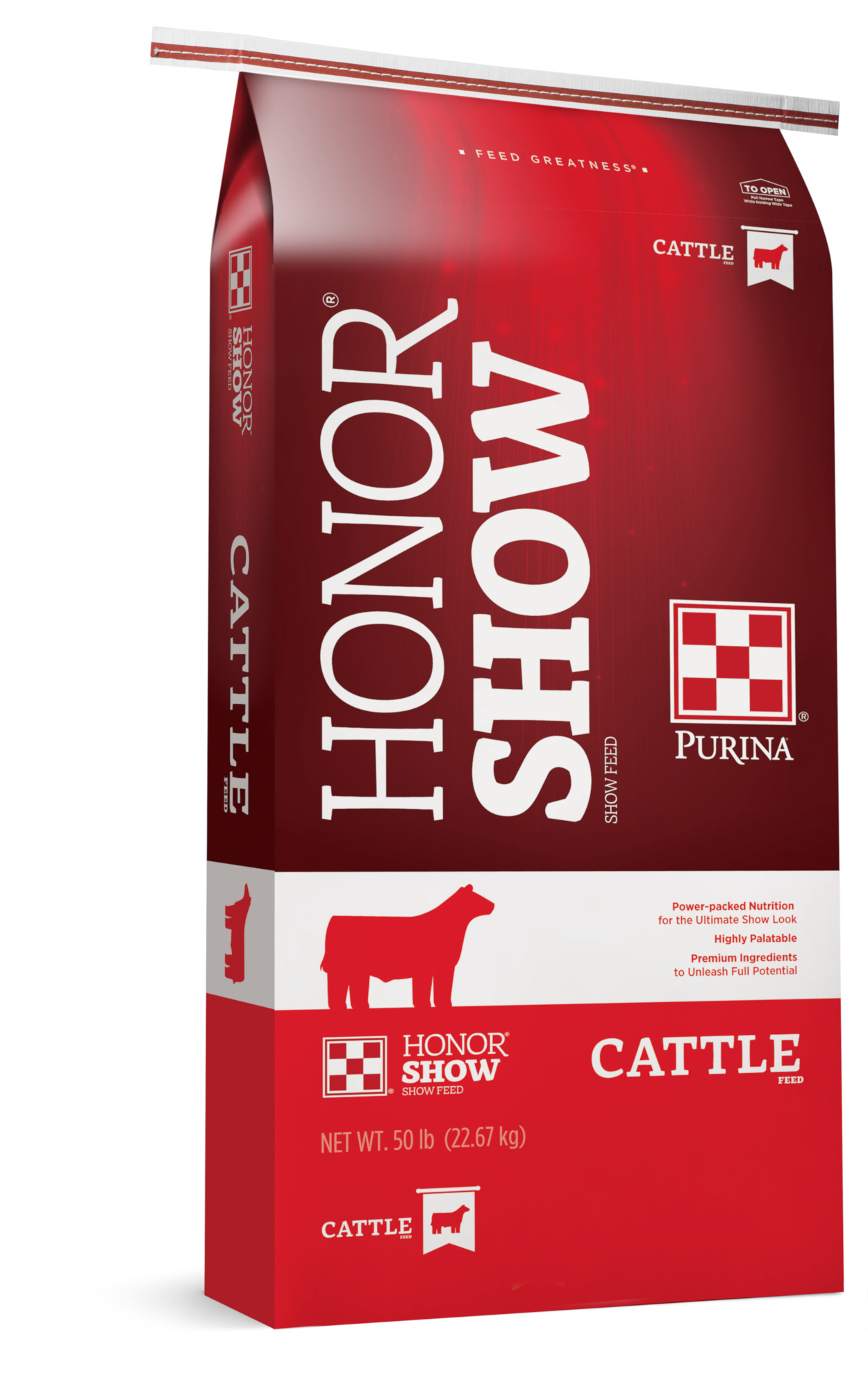 Purina Honor Show Full Range Cattle Feed, 50 lbs