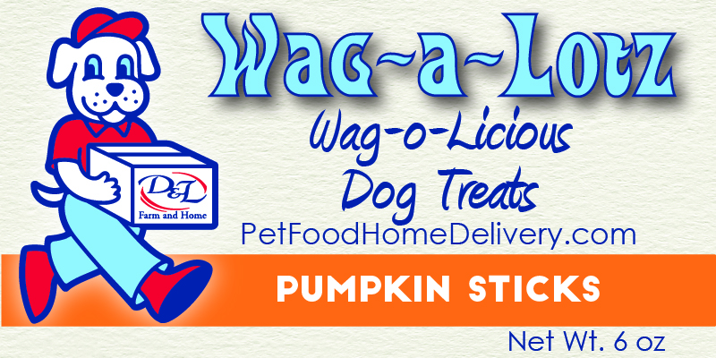 D&L Wag-a-LotZ Pumpkin Sticks, 6 oz