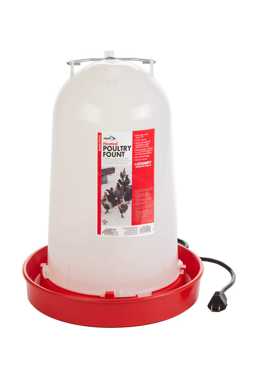 Heated Poultry Waterer, 3 gal