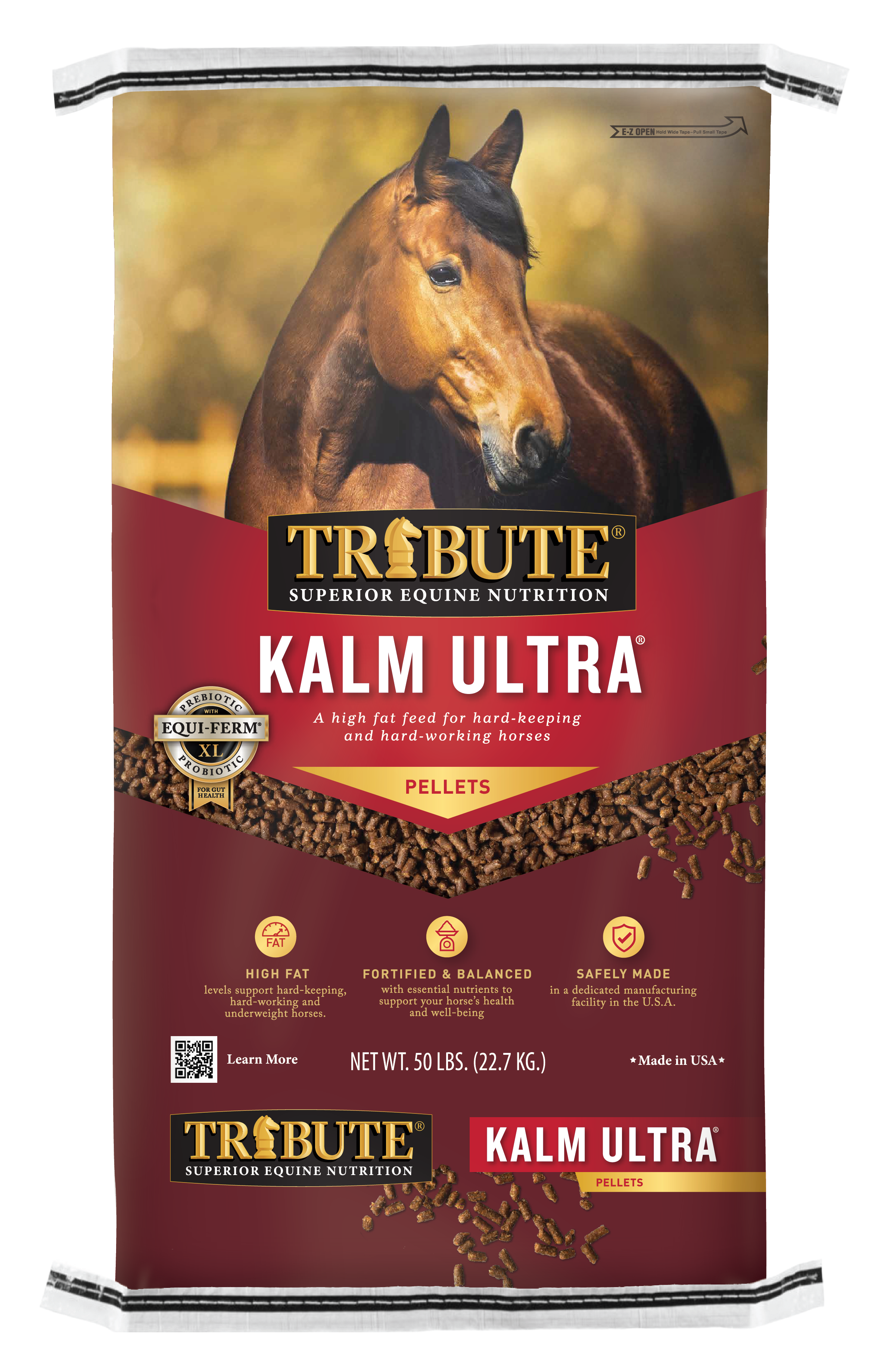 Tribute Kalm Ultra Horse Feed, 50 lbs