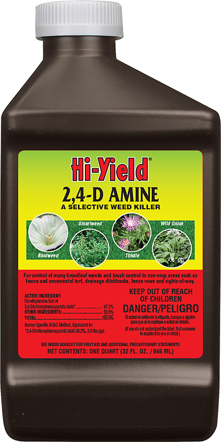 Hi-Yield 2, 4-D Amine a Selective Weed Killer, 32 oz