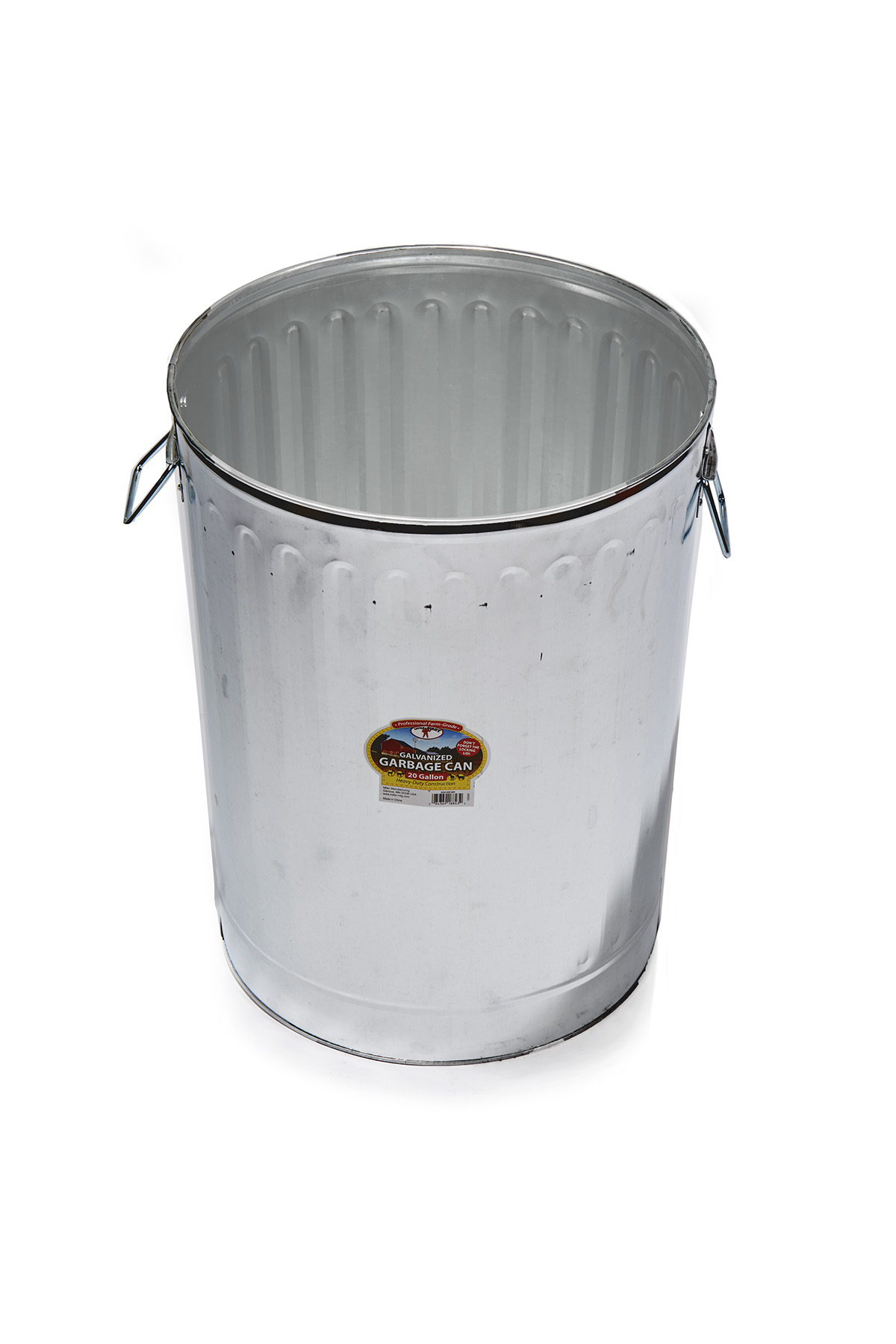 Galvanized Garbage Can, 20 gal