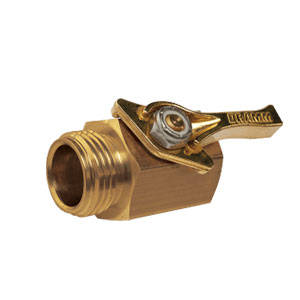 Heavy-Duty Brass Shut-Off Valve, 3/4"