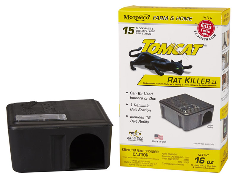Tomcat Rat Killer II Refillable, 30gm (15 Pack)