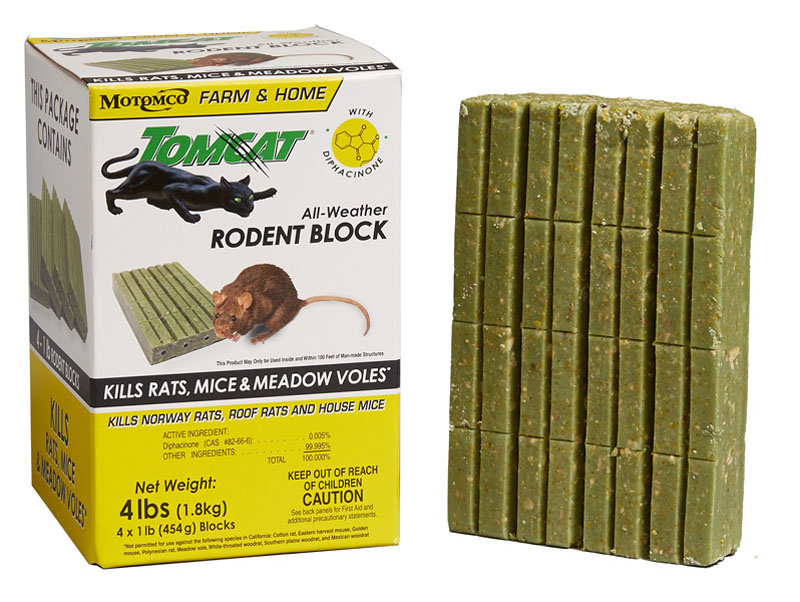Tomcat All-Weather Rodent Block, 1 lb (4 Pack)