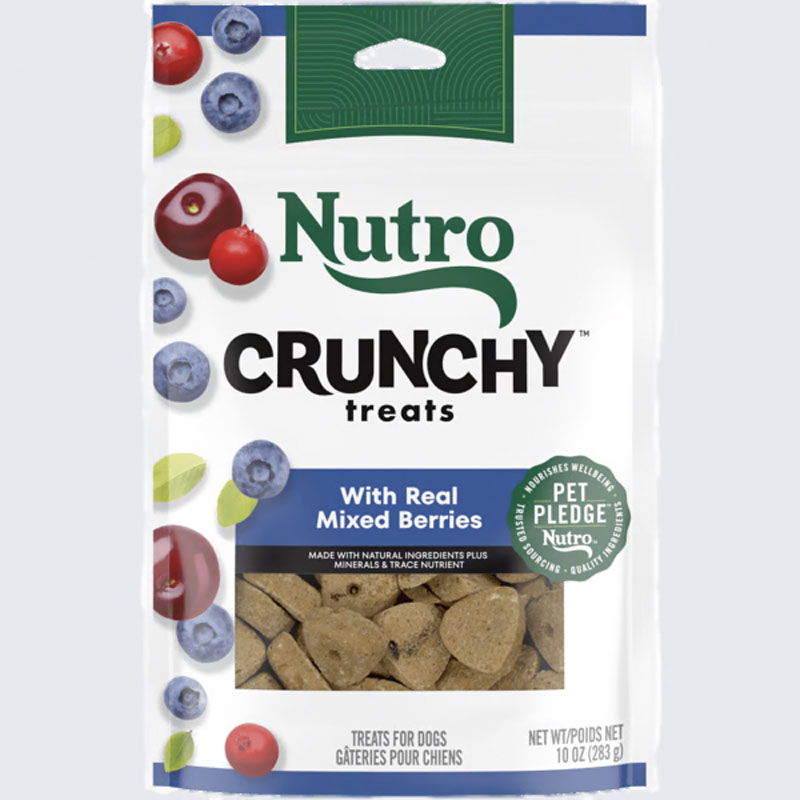 Nutro Crunchy Treats with Real Mixed Berries 10 oz. Bag