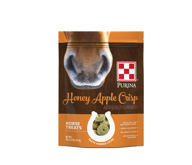Purina Honey Apple Crisp Flavored Horse Treats, 3 lbs