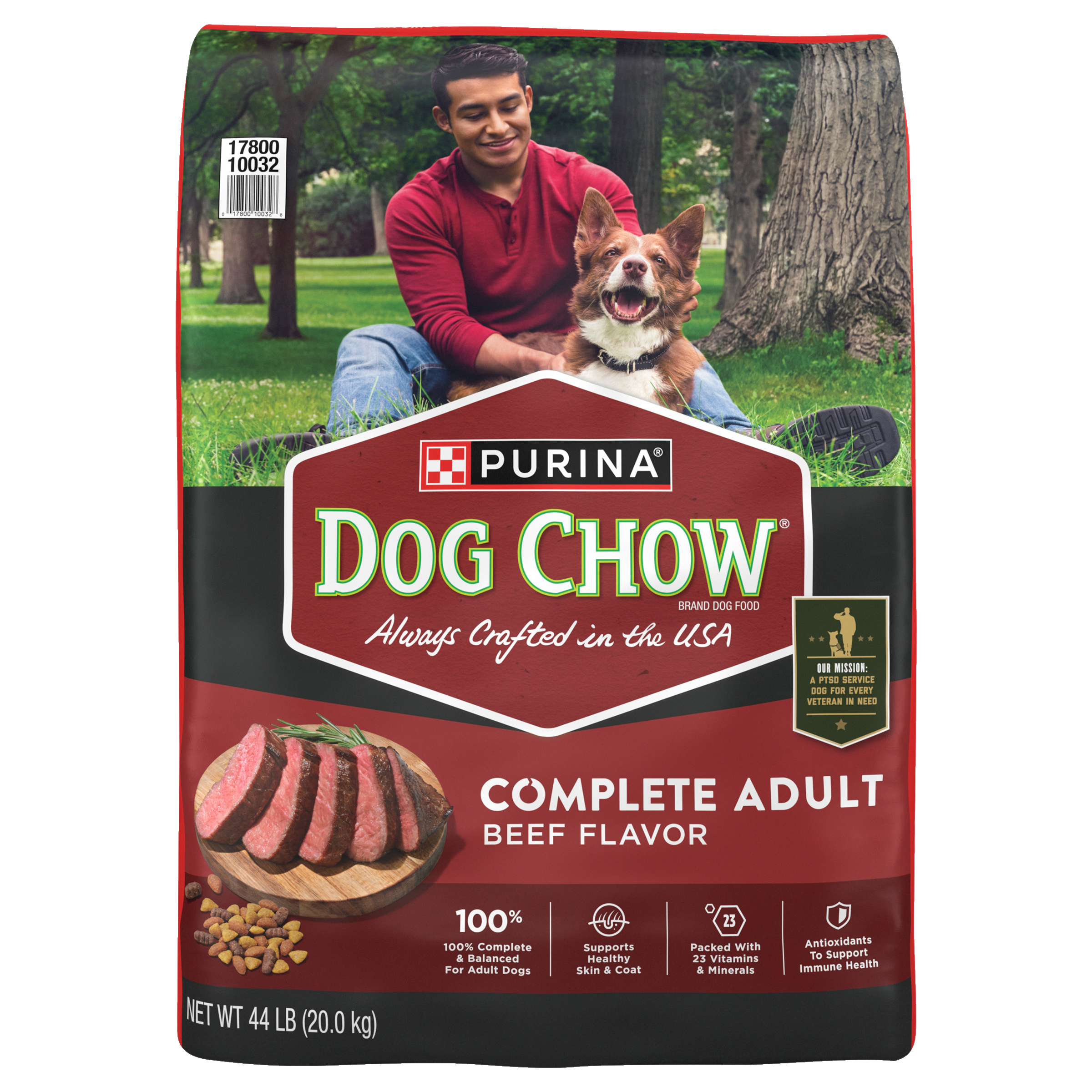 Purina Dog Chow Complete Adult - Beef Flavor, 44 lbs