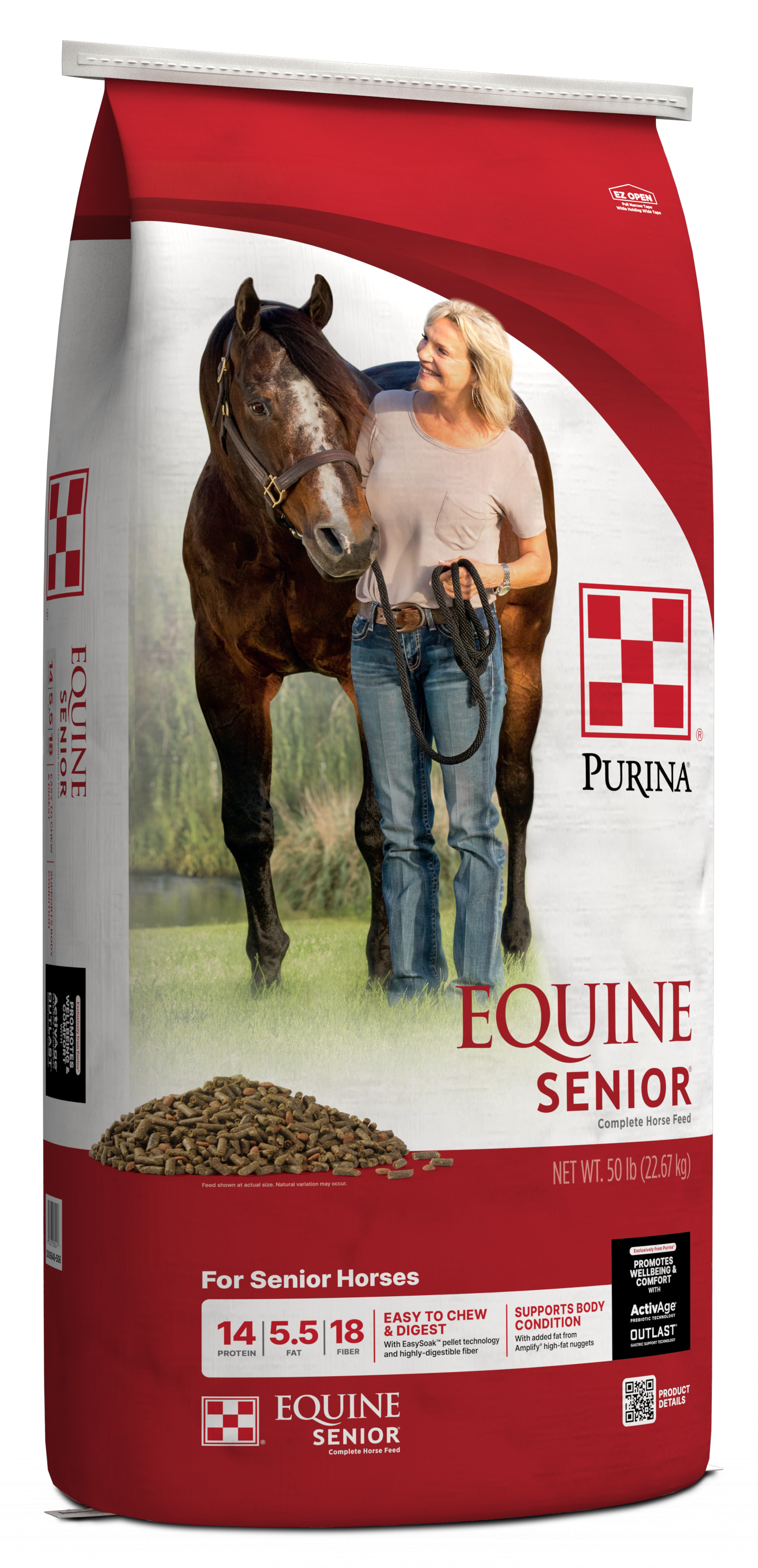 Purina Equine Senior Horse Feed, 50 lbs