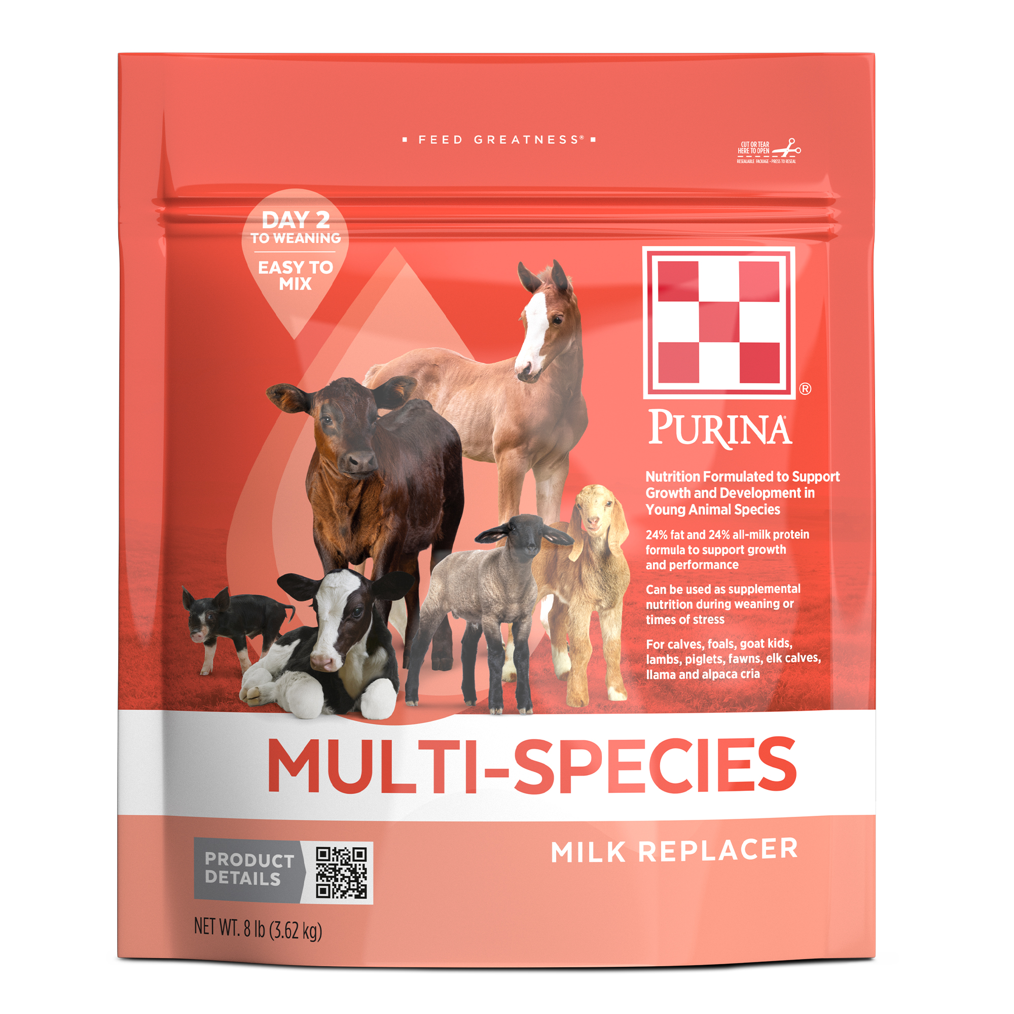 Purina Multi-Species Milk Replacer, 8 lbs