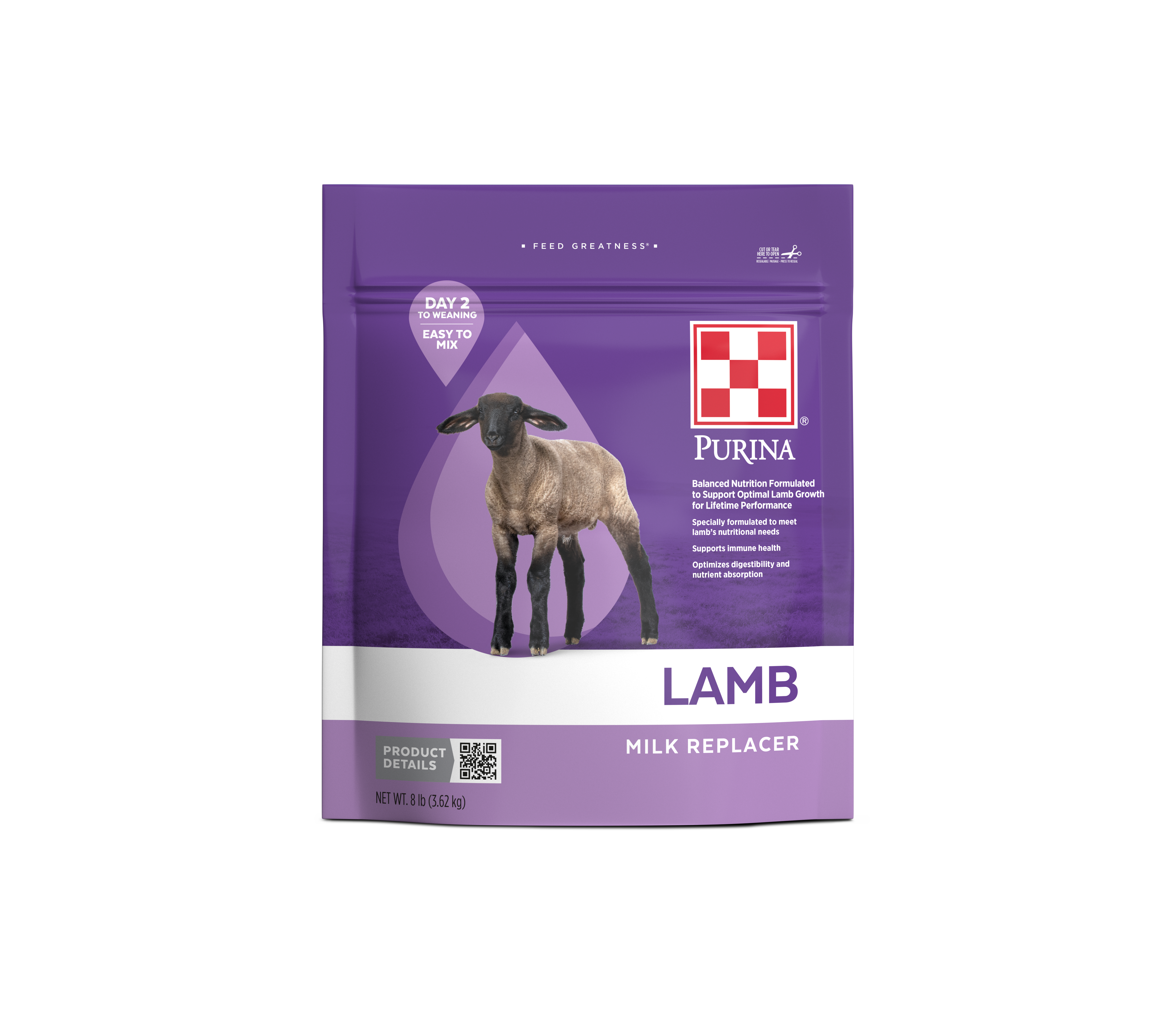 Purina Lamb Milk Replacer, 8 lbs