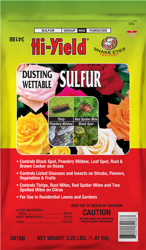 Hi-Yield Dusting Wettable Sulfur, 3.25 lbs