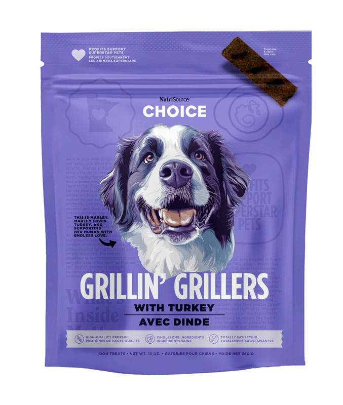 NutriSource Grillin' Grillers with Turkey, 12 oz