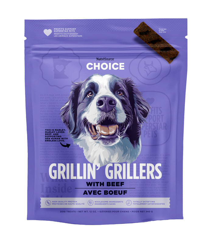 NutriSource Grillin' Grillers with Beef, 32 oz