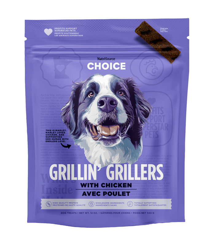 NutriSource Grillin' Grillers with Chicken, 32 oz