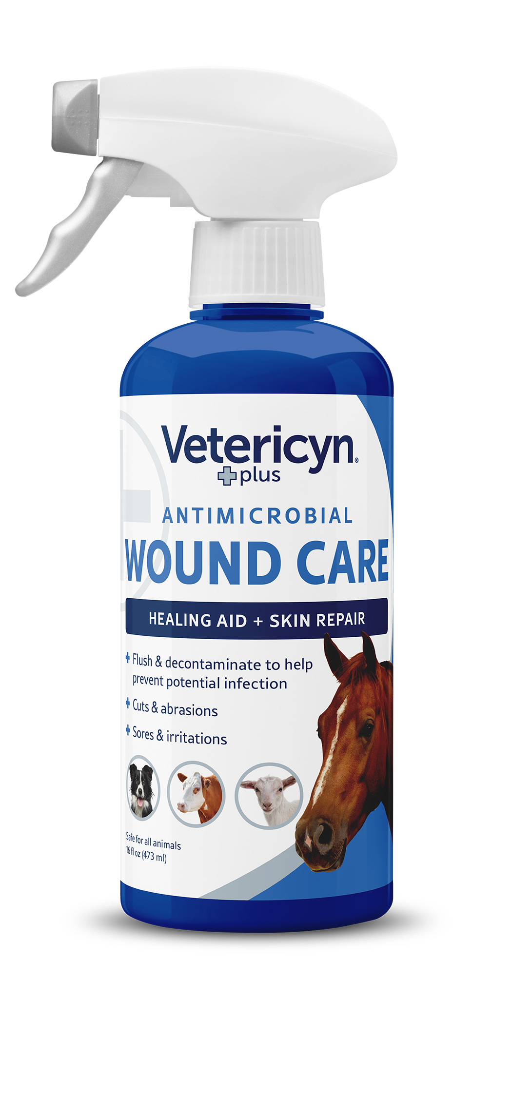 Vetericyn Plus Antimicrobial Equine Wound Care, 16 oz