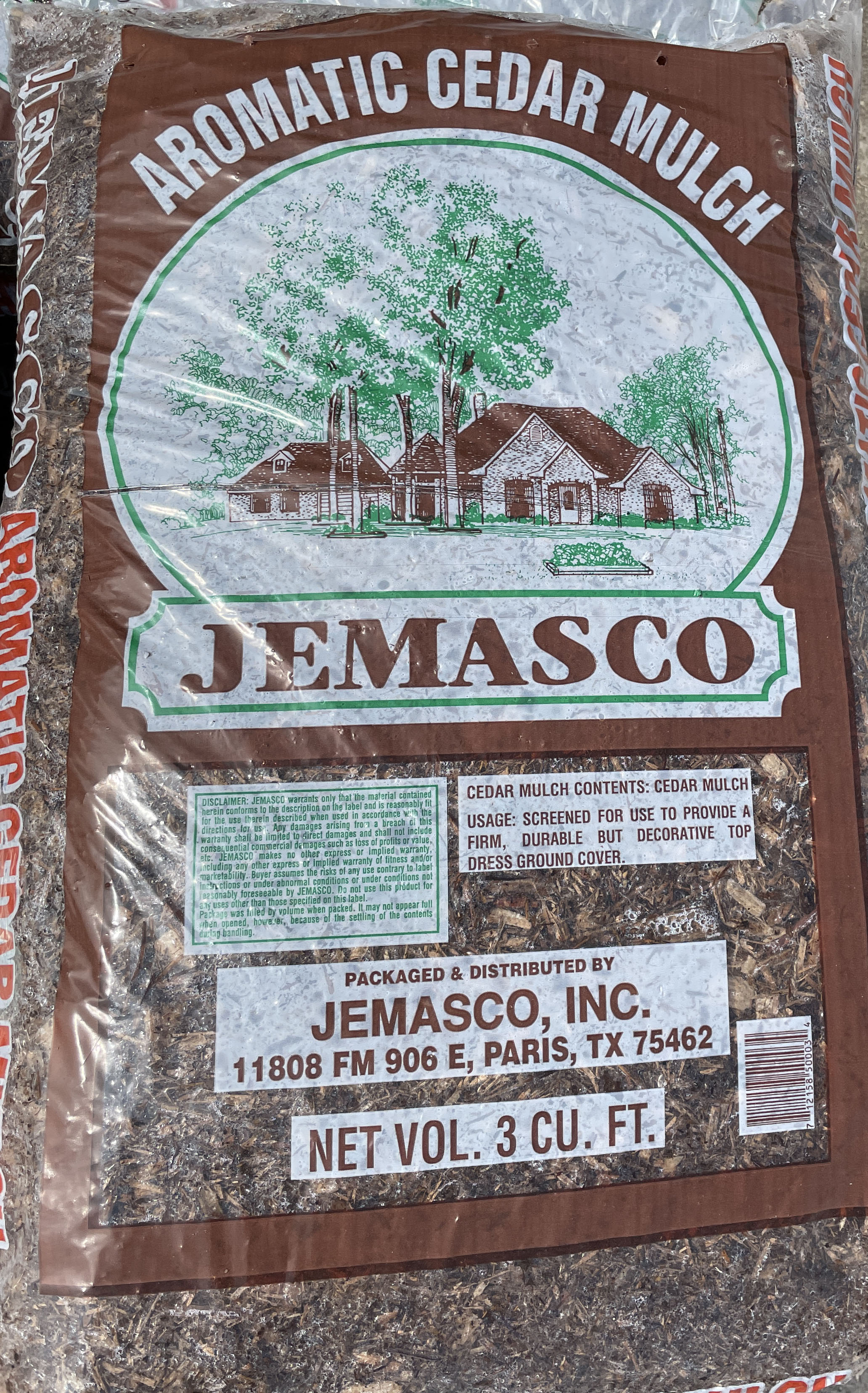Cedar Mulch, 3 cu. ft.