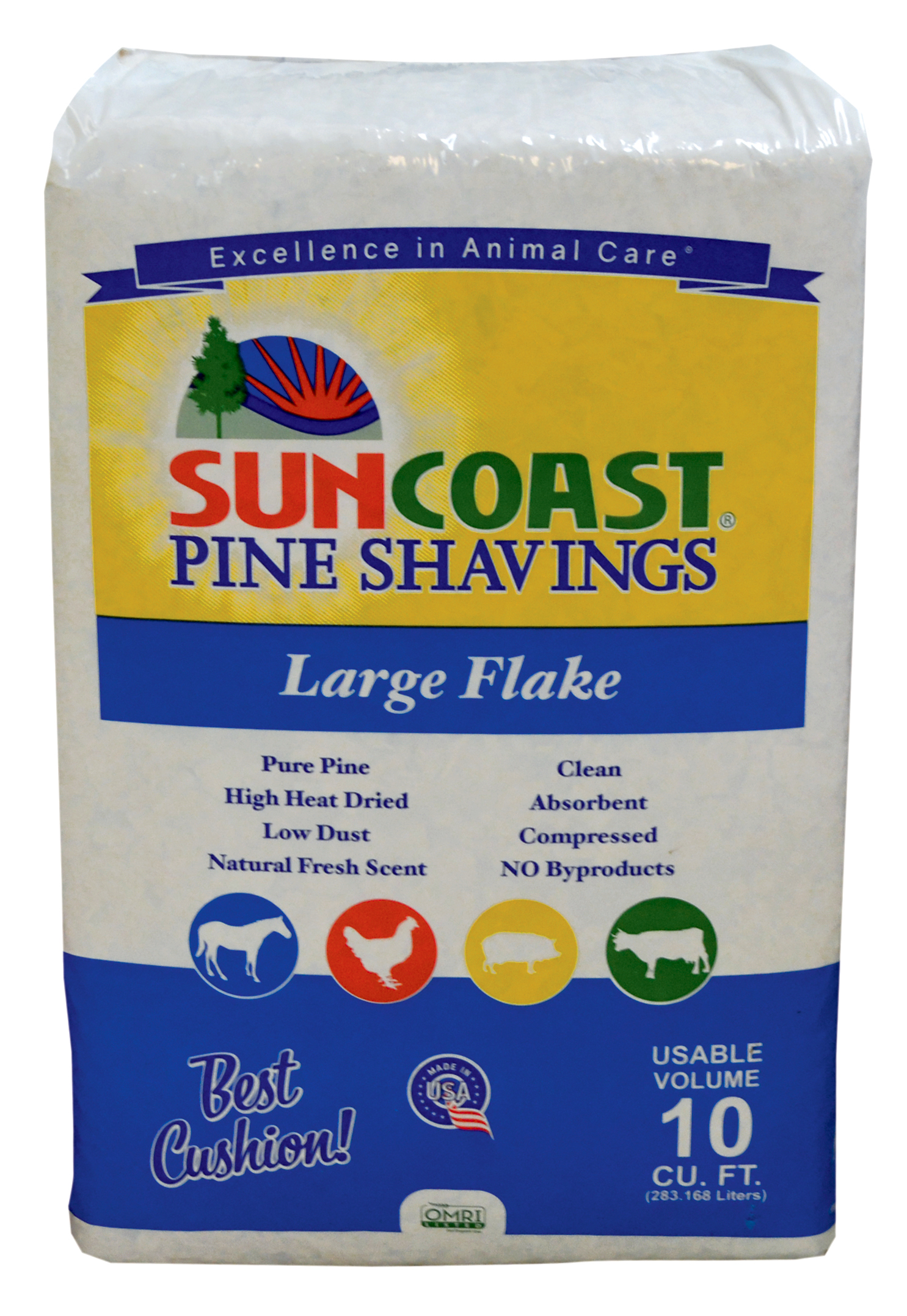 Suncoast Large Flake Shavings, 10 cu. ft.
