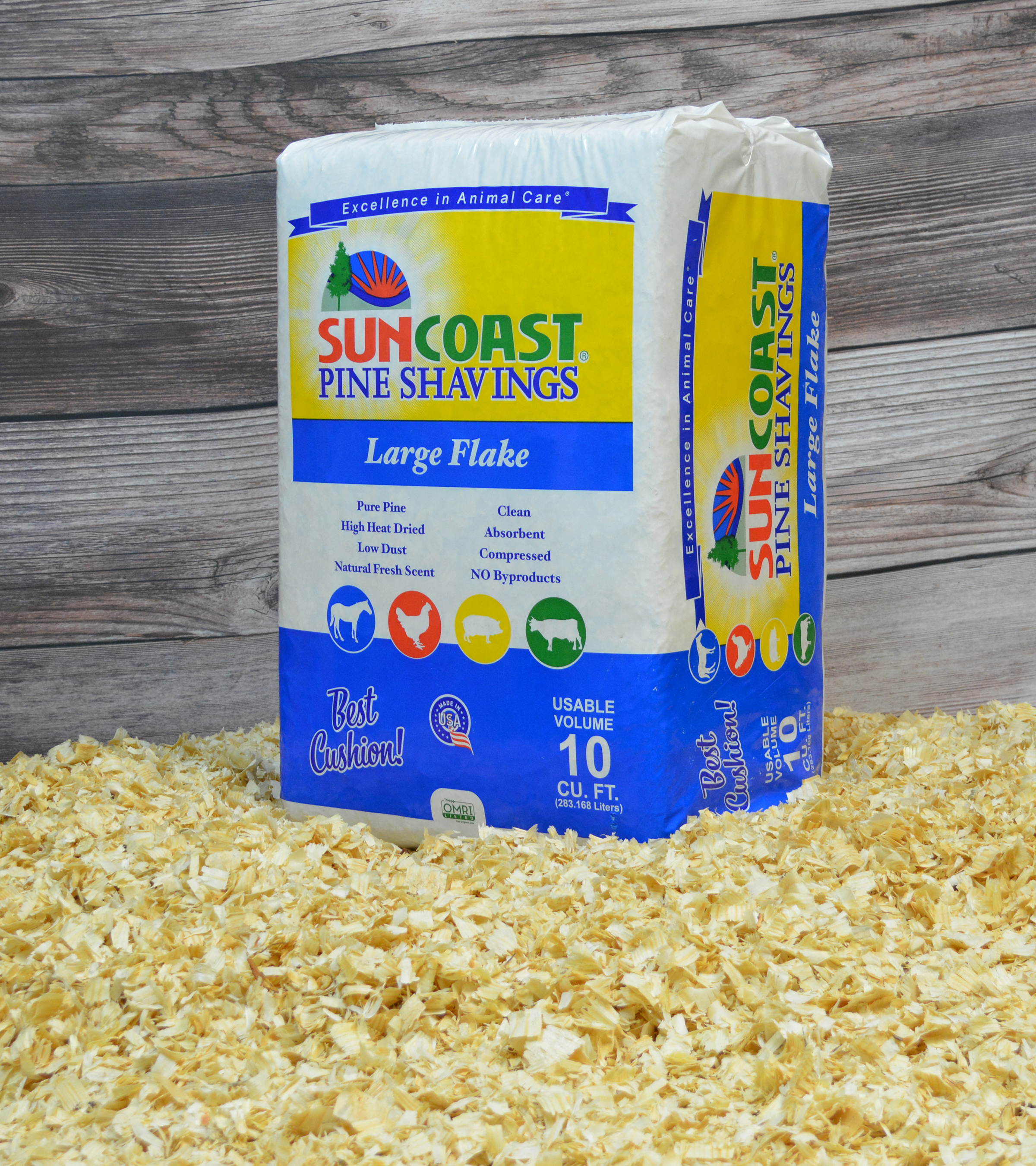 Suncoast Large Flake Shavings, 10 cu. ft.