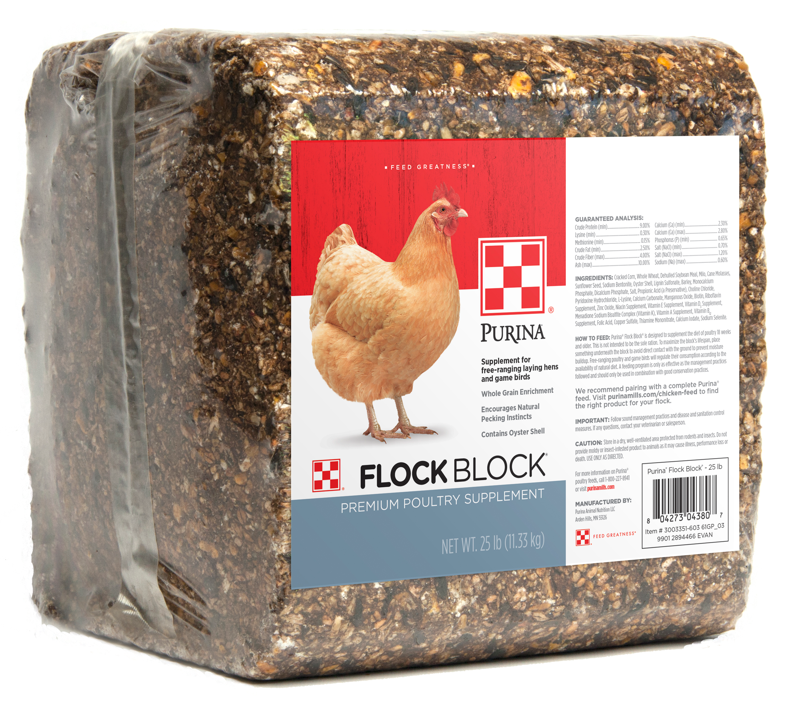 Purina&reg; Flock Block&reg; Supplement, 25 lbs